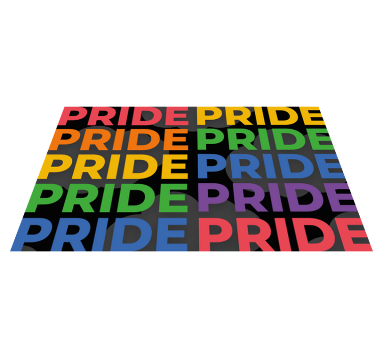 Colorful Pride Statement custom vinyl carpet - TenStickers