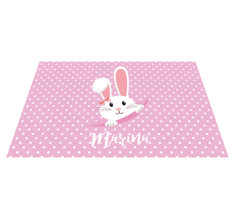 Custom vinyl carpet bunny dots and circles - TenStickers