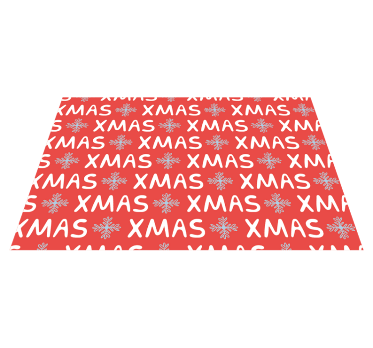 Festive XMAS Pattern Christmas vinyl carpet - TenStickers