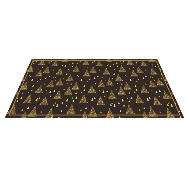 Festive Triangle Patterns Christmas vinyl carpet - TenStickers