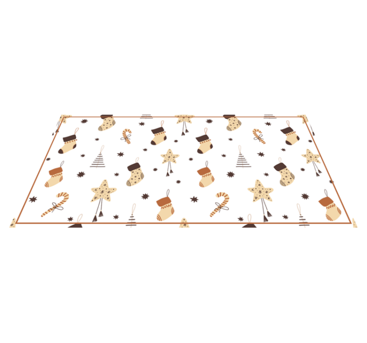 White holiday celebrations Christmas vinyl carpet - TenStickers