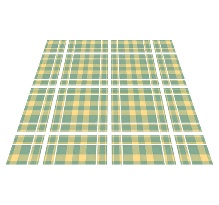Checked Motif striped vinyl carpet - TenStickers