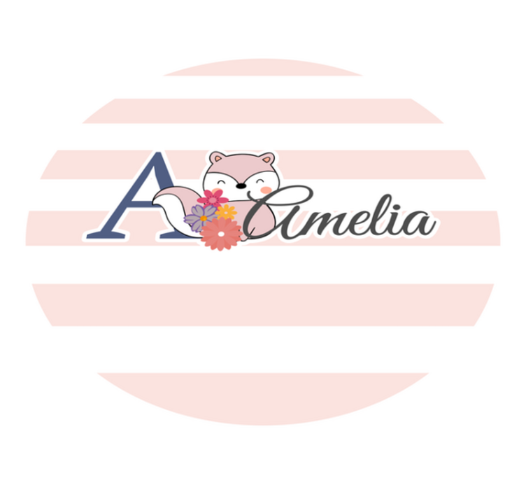 Customizable Fox Design custom vinyl carpet - TenStickers