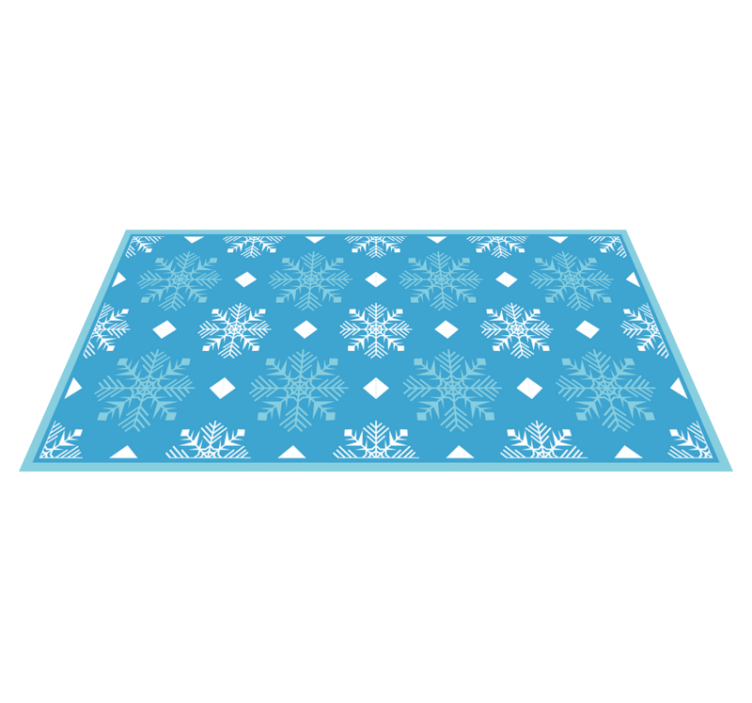Snowflake Concept Christmas vinyl carpet - TenStickers