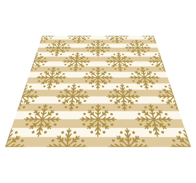 Snowflake Stripes Christmas vinyl carpet - TenStickers