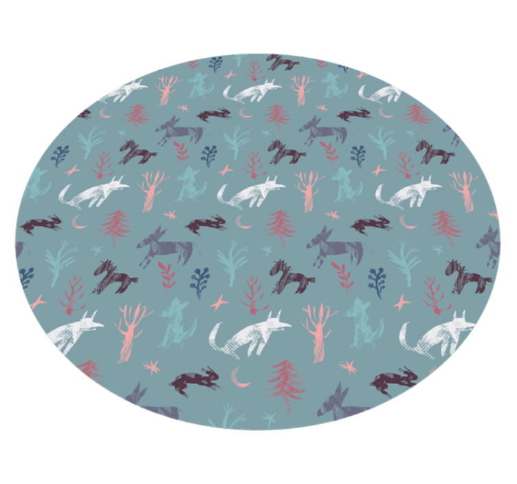 Nature Inspired Creatures animal print vinyl carpet - TenStickers