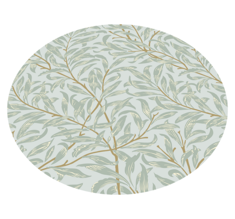 Leafy Green Patterns nature vinyl carpet - TenStickers