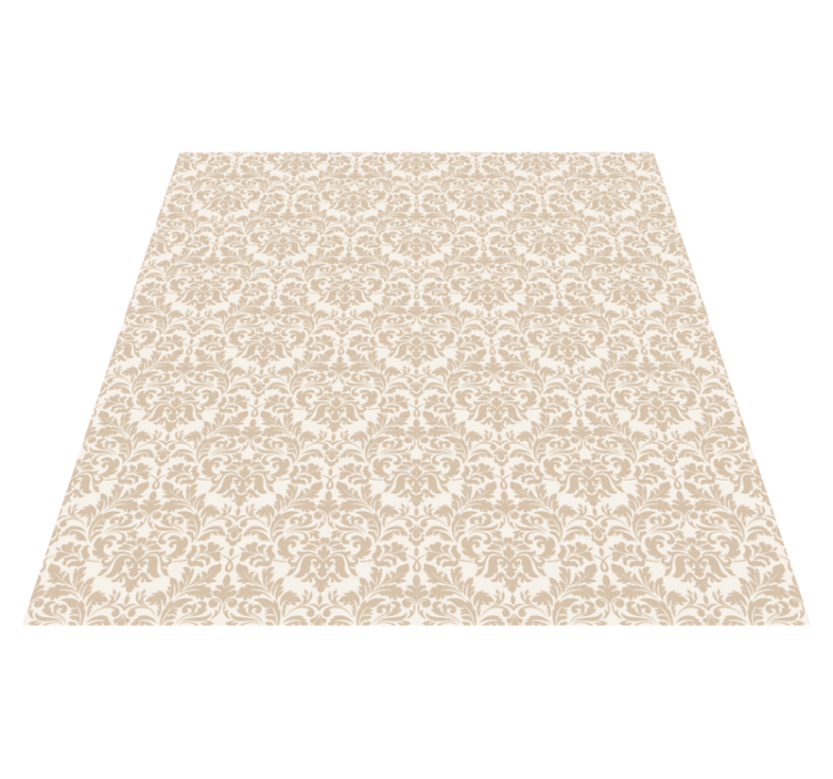 Delicate Floral Motif entrance hall vinyl carpet - TenStickers