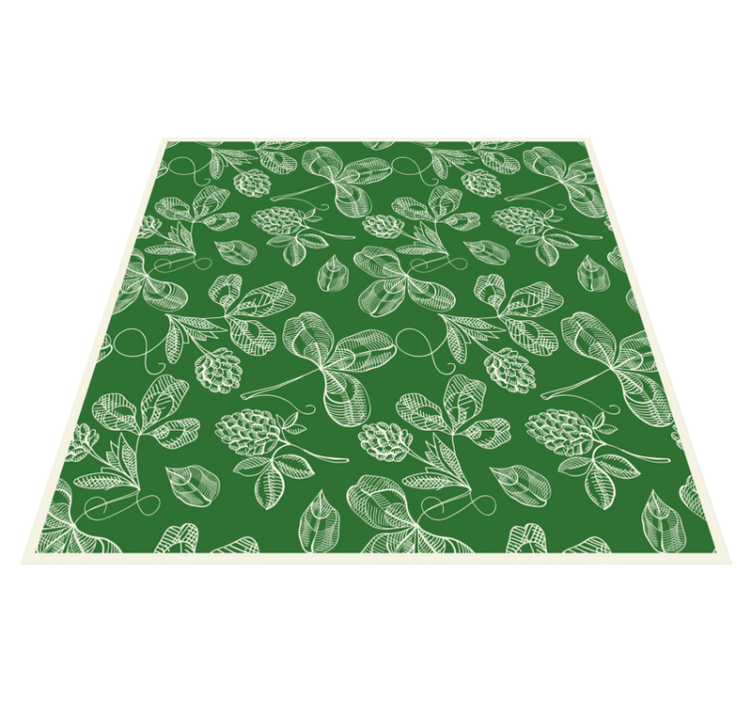 Lush Green Motifs nature vinyl carpet - TenStickers