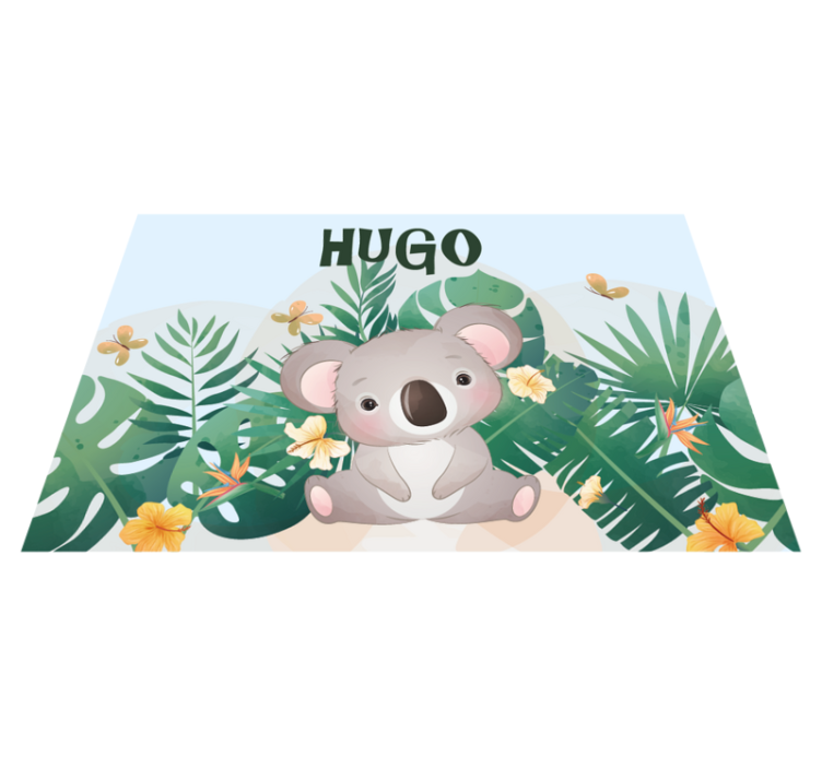 Koala Theme custom vinyl carpet - TenStickers