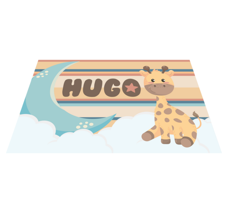 Giraffe Design custom vinyl carpet - TenStickers