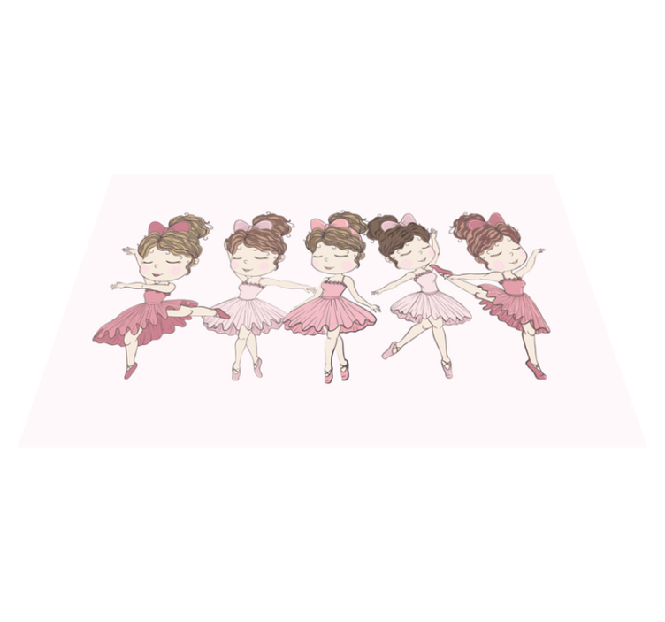 Ballet Dancers Showcase kids vinyl carpet - TenStickers