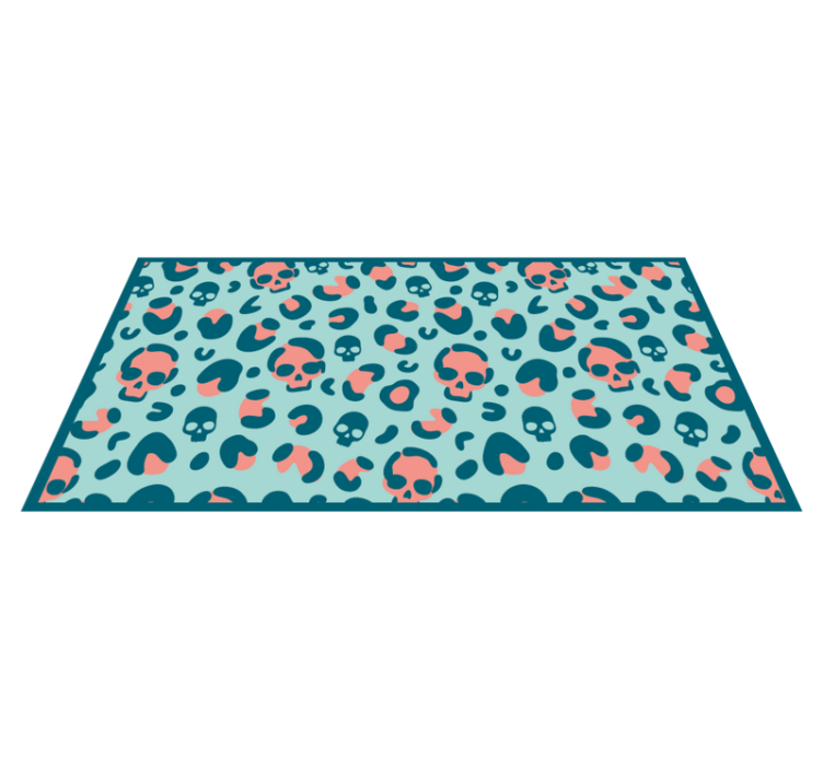 Skull Pattern Play animal print vinyl carpet - TenStickers