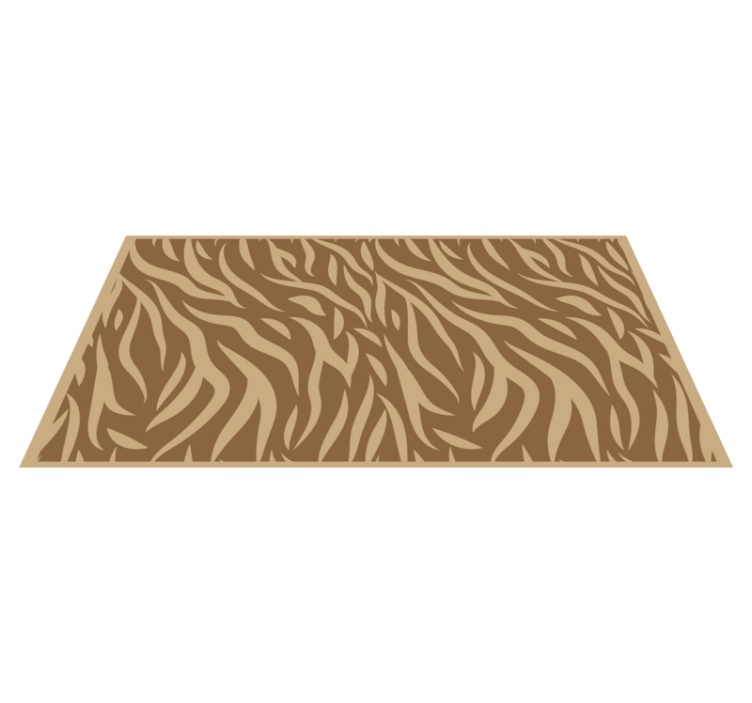 Brown zebra patterns animal print vinyl carpet - TenStickers