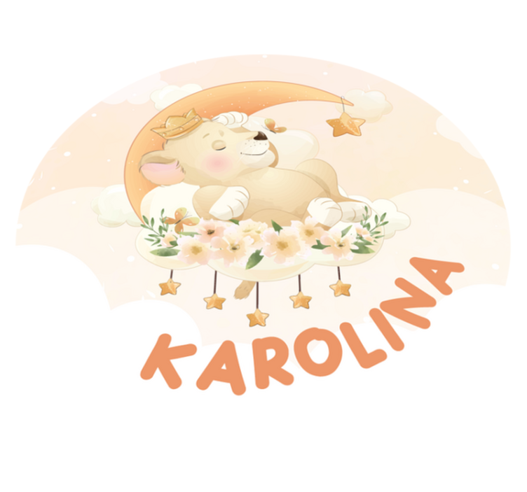 Sleepy Lion custom vinyl carpet - TenStickers