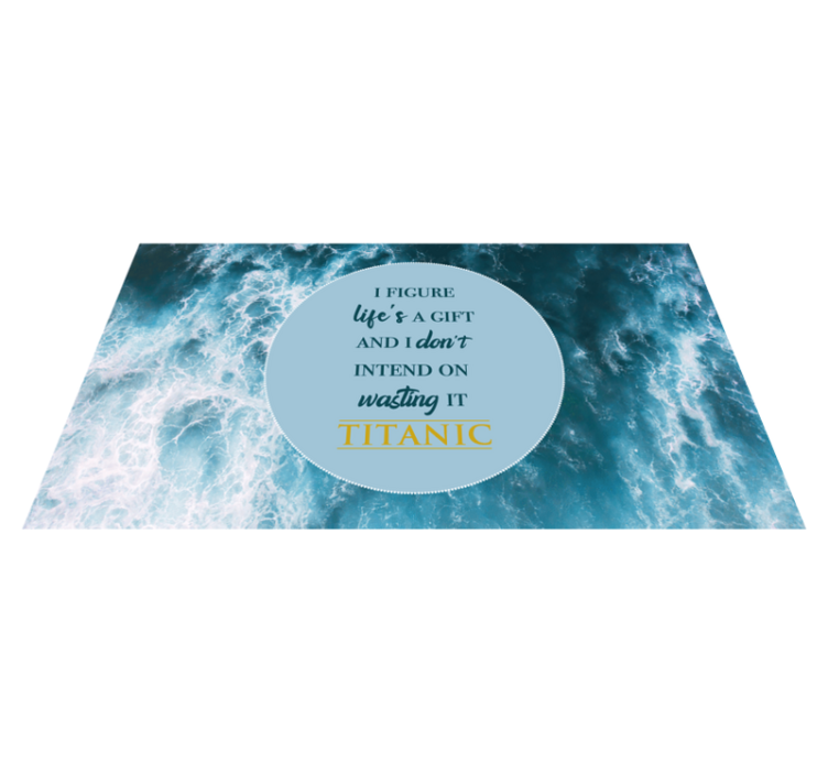 LIFE'S A GIFT custom vinyl carpet - TenStickers