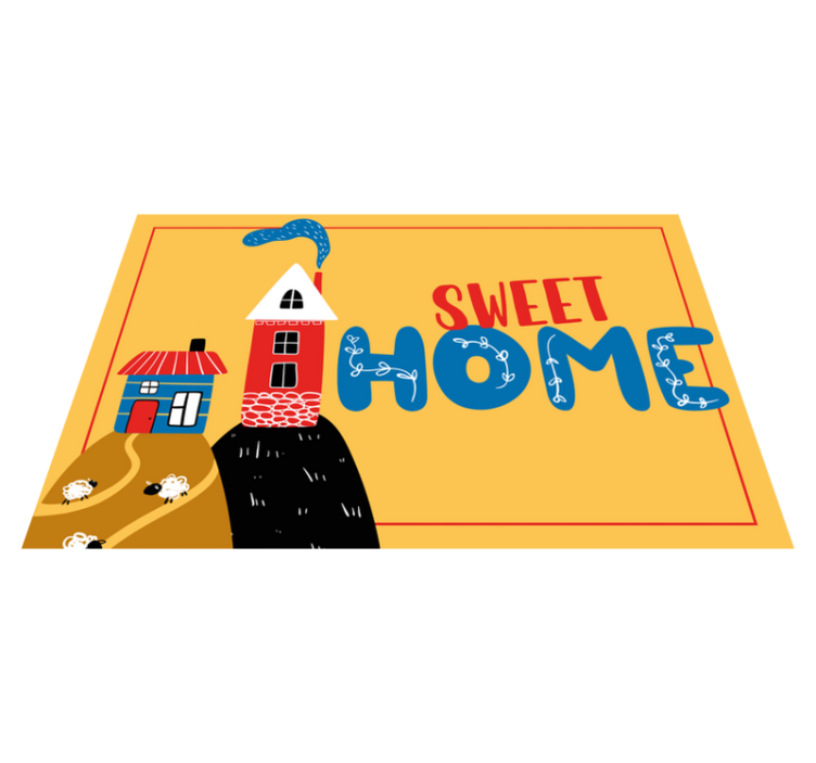 Sweet home entrance hall vinyl carpet - TenStickers