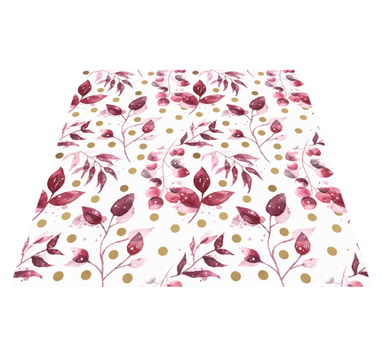 Floral vinyl carpet botanical print design - TenStickers
