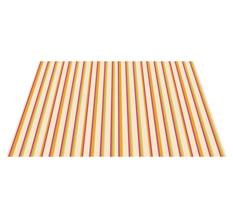 Striped vinyl carpet in multi-striped elegance - TenStickers
