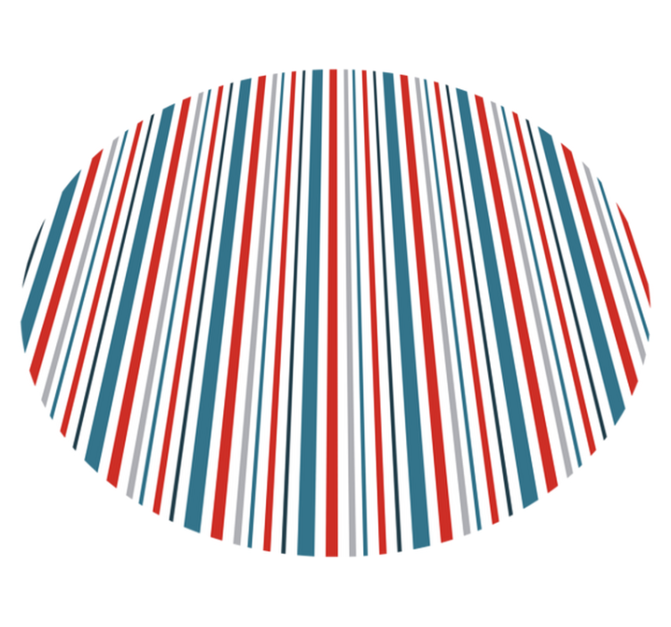 Blue and red striped vinyl carpet - TenStickers