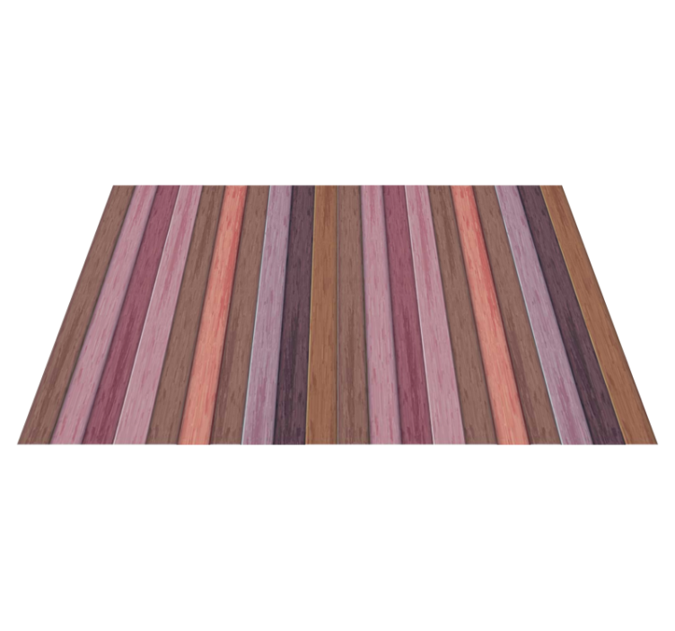 Vertical purple stripes wood effect vinyl carpet - TenStickers
