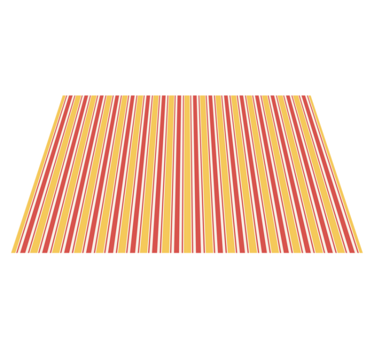 Orange and red striped vinyl carpet - TenStickers