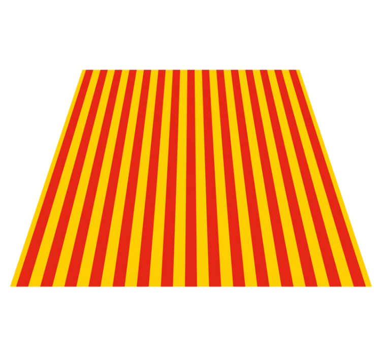 Vertical red and yellow striped vinyl carpet - TenStickers