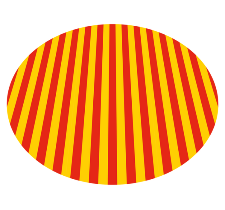 Vibrant striped display striped vinyl carpet - TenStickers