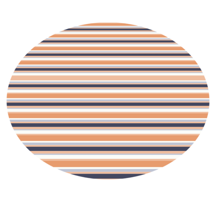 Striped Round Element striped vinyl carpet - TenStickers