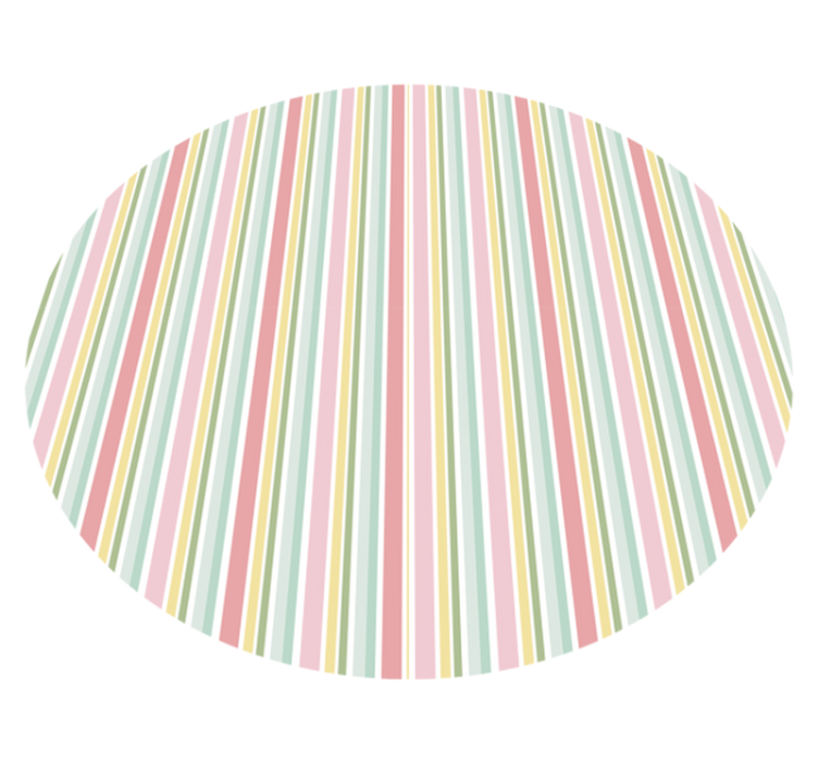 Vibrant striped arrangement striped vinyl carpet - TenStickers