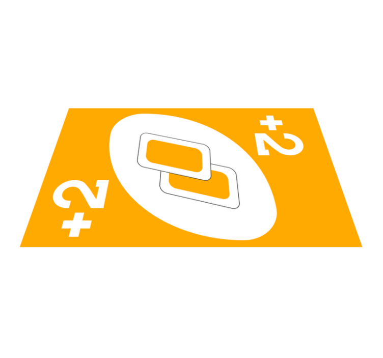 +2  card game vinyl carpet - TenStickers