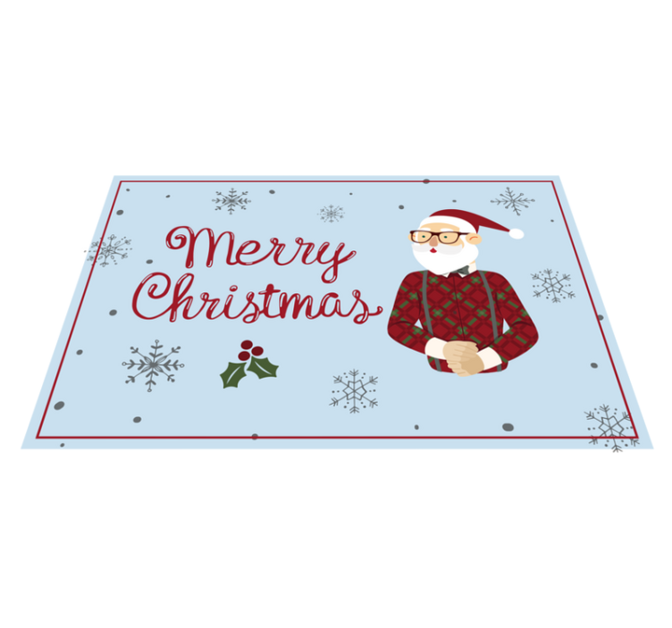 Jolly Santa Greeting halloween vinyl carpet - TenStickers