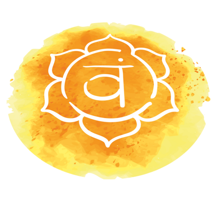 Radiant Chakra Symbol mandala vinyl carpet - TenStickers