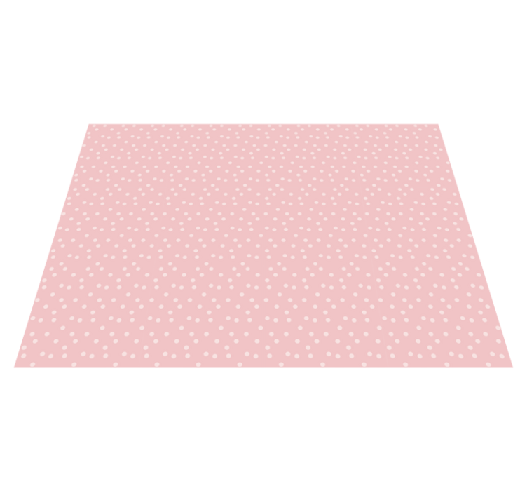 Pink polka dots nursery vinyl carpet - TenStickers