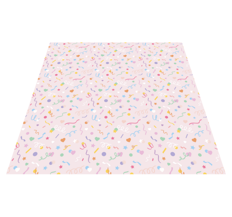 Colorful Party Confetti nursery vinyl carpet - TenStickers