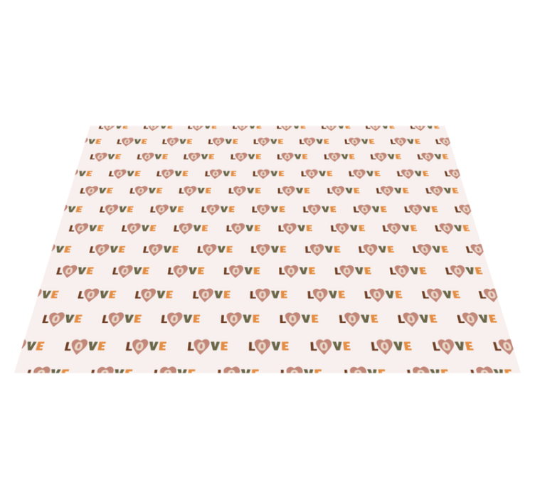 Love Pattern custom vinyl carpet - TenStickers