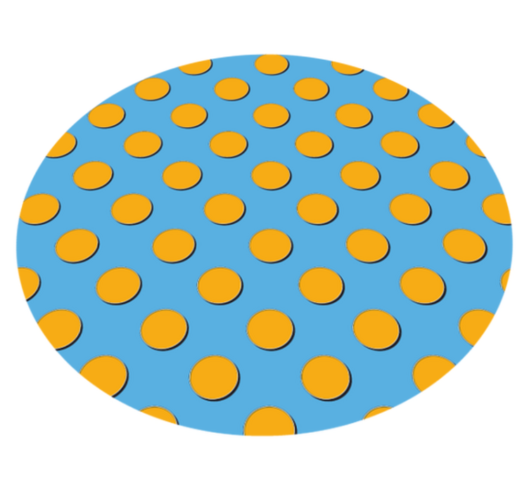 Bright Polka Dots geometric vinyl carpet - TenStickers