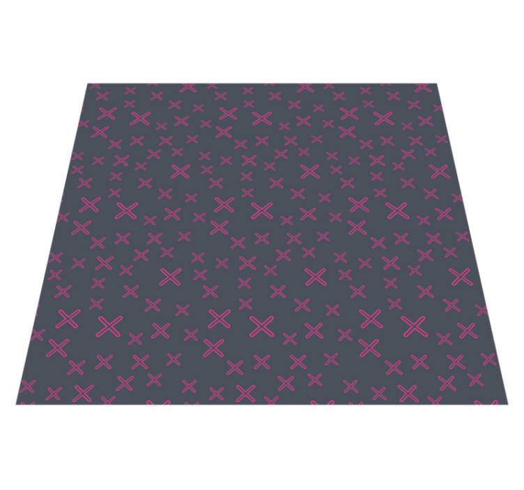 Pink cross patterns teen vinyl carpet - TenStickers