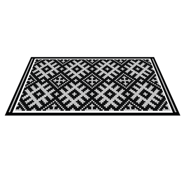 Nordic Inspired Pattern ethnic vinyl carpet - TenStickers
