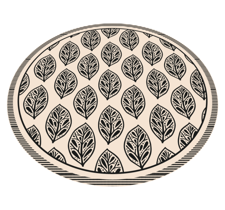 Leaf Pattern nature vinyl carpet - TenStickers