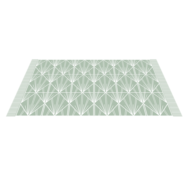 Geometric Leaf Concept tile vinyl carpet - TenStickers