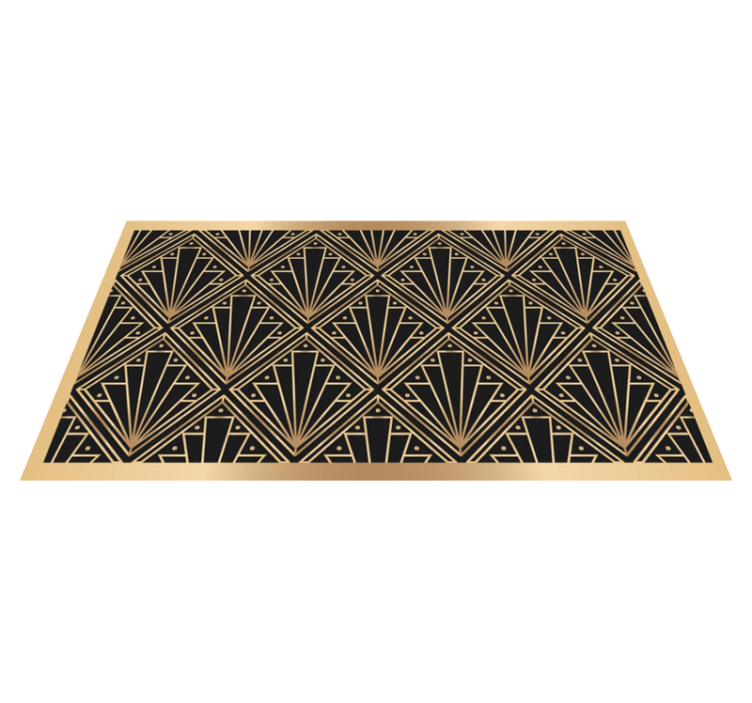 Art Deco Motif tile vinyl carpet - TenStickers