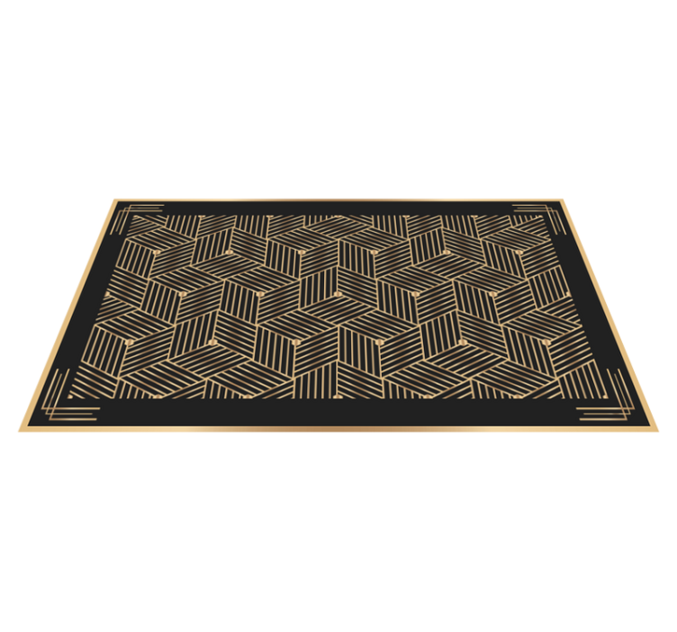 Stylish Patterned geometric vinyl carpet - TenStickers