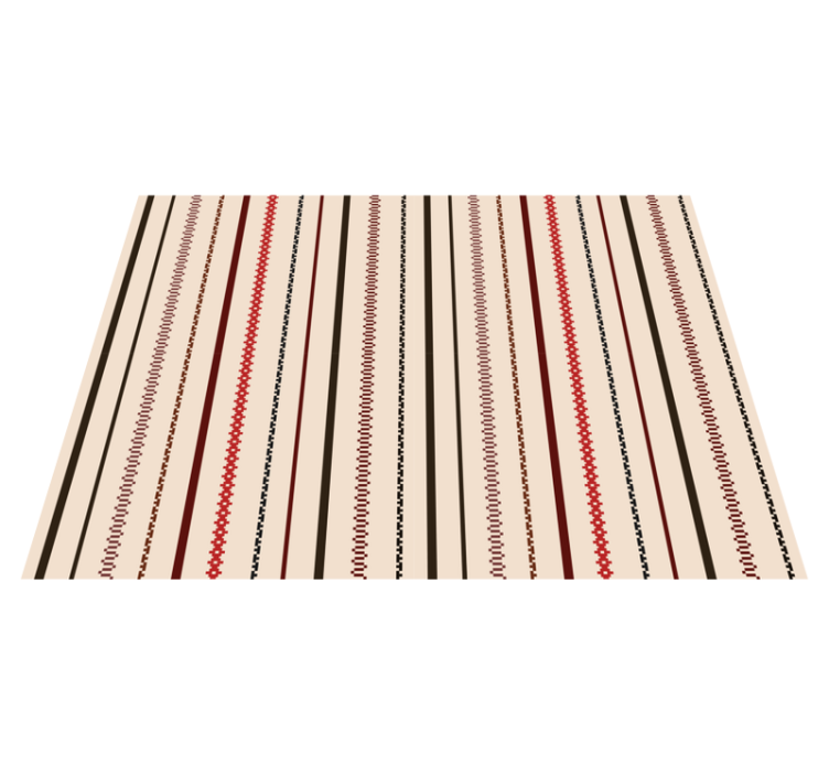 Stylish Striped Pattern ethnic vinyl carpet - TenStickers