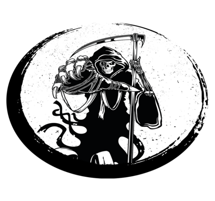 Grim Reaper Motif halloween vinyl carpet - TenStickers