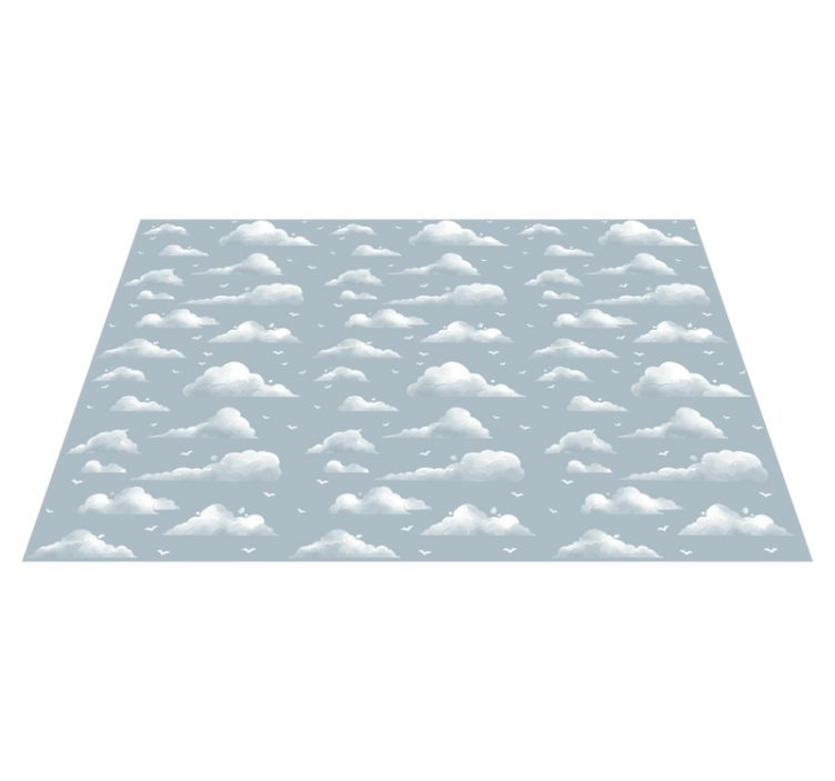 Cloudy Sky Pattern nursery vinyl carpet - TenStickers