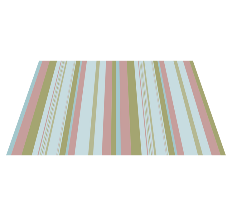 Colourful pastel pattern striped vinyl carpet - TenStickers