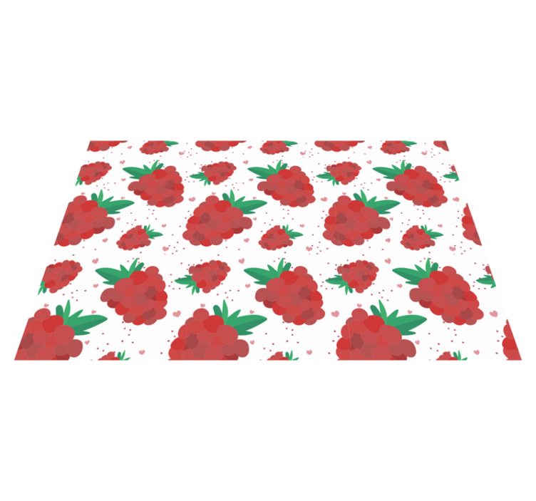 Vibrant Berry Pattern floral vinyl carpet - TenStickers