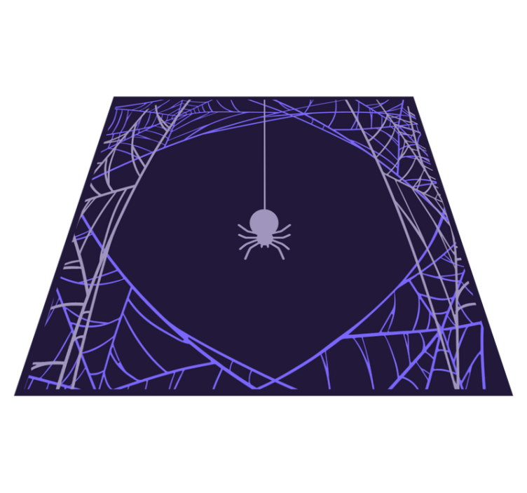 Spider Web Pattern halloween vinyl carpet - TenStickers