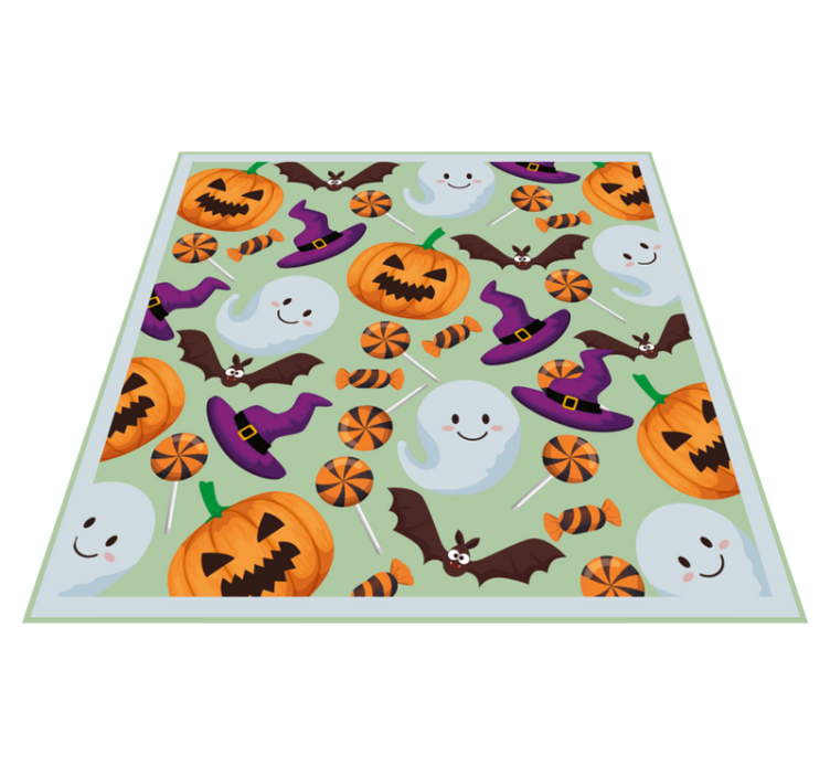Halloween vinyl carpet happy halloween spirit - TenStickers